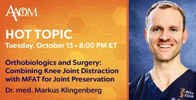 AAOM Hot Topic Webinar mit Dr. med. Markus Klingenberg